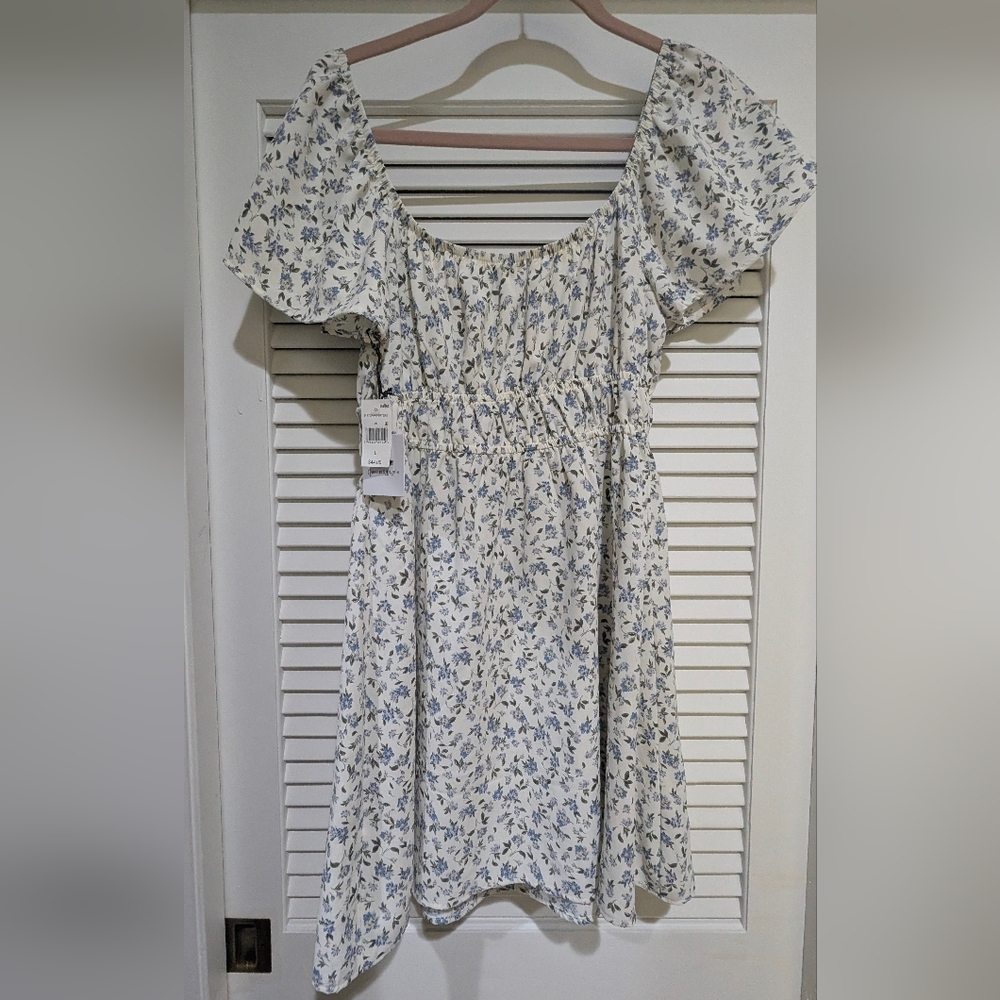 Blue floral dress!